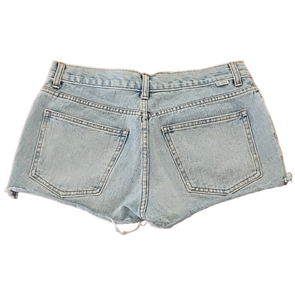 BILLABONG Drift Away Cut Off Jean Shorts 28 Surfside Wash Jeans Ripped Destroyed - Picture 9 of 15